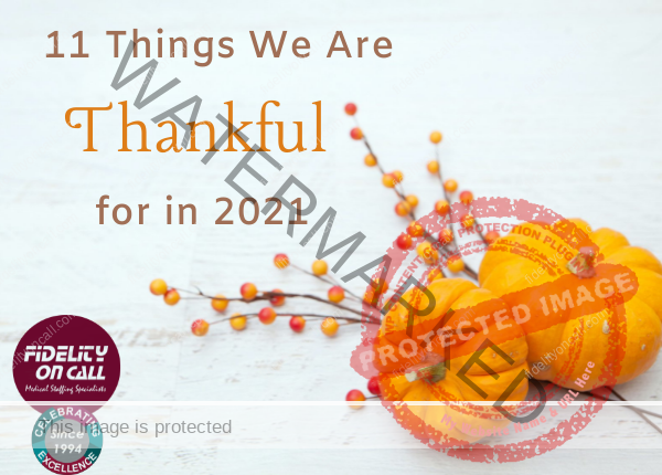 11 Things We Are Thankful for in 2021