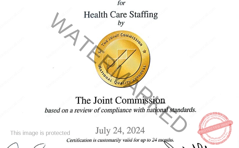 Celebrating Excellence in Healthcare Staffing: Our Joint Commission Certification